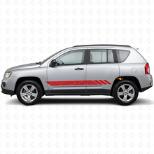 Adesivo Laterale in Vinile con Strisce Stile Topografico per Jeep Compass 2007-2016_3