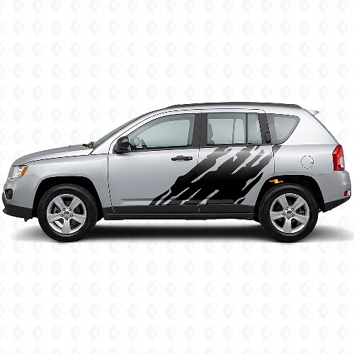 Adesivo in vinile grafico schizzi di fango laterale per Jeep Compass 2007-2016