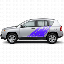 Adesivo in vinile grafico schizzi di fango laterale per Jeep Compass 2007-2016_2