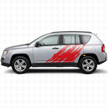 Adesivo in vinile grafico schizzi di fango laterale per Jeep Compass 2007-2016_3