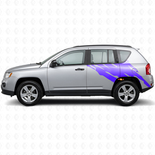 Adesivo in Vinile Grafica Spruzzi di Fango Laterale Posteriore per Jeep Compass 2007-2016_2