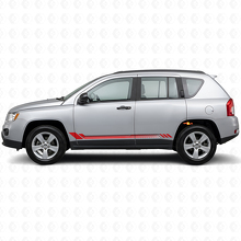 Adesivo Vinile Laterale Strisce a Nido d'Ape per Jeep Compass 2007-2016_3