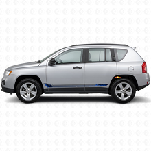 Adesivo in Vinile a Strisce Laterali Stile Racing per Jeep Compass 2007-2016_2