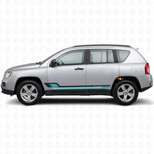 Adesivo in Vinile a Strisce Laterali Stile Vintage per Jeep Compass 2007-2016_2