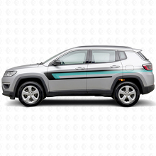 Adesivo Vinile Laterale a Tripla Striscia per Jeep Compass 2016+_2