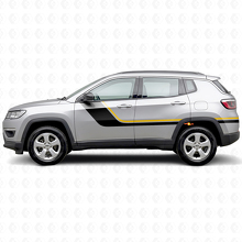Adesivo in vinile con doppie strisce laterali per Jeep Compass 2016+_2