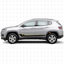Adesivo in Vinile con Strisce Gemelle per Minigonne Jeep Compass 2016+_2