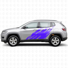 Adesivo in Vinile Laterale con Grafica Schizzi di Fango per Jeep Compass 2016+_2