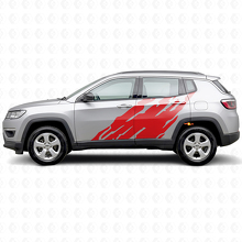 Adesivo in Vinile Laterale con Grafica Schizzi di Fango per Jeep Compass 2016+_3