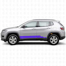 Kit di Adesivi Laterali a Strisce Curvate per Jeep Compass 2016+_2