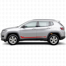 Adesivo laterale a strisce a nido d'ape per Jeep Compass 2016+_3