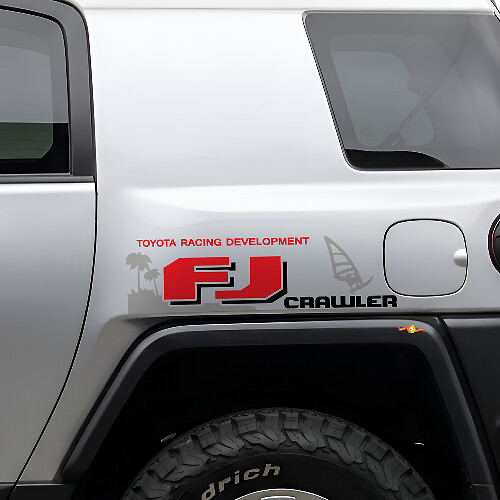 Adesivo Vinil Laterale Coppia FJ Crawler per Toyota FJ Cruiser