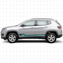 Adesivo in Vinile con Strisce Laterali in Stile Vintage per Jeep Compass 2016+_2