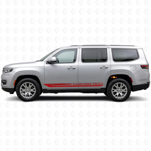 Adesivo in Vinile a Strisce Laterali Curve a Scacchi per Jeep Wagoneer 2022+_3