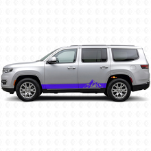 Strisce Laterali in Vinile Stile Montagne per Jeep Wagoneer 2022+_2