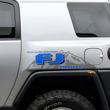 Coppia di Adesivi Laterali in Vinile Stile TRD per Toyota FJ Cruiser FJ Crawler Mountain_2