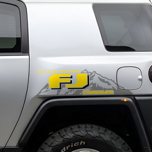 Coppia di Adesivi Laterali in Vinile Stile TRD per Toyota FJ Cruiser FJ Crawler Mountain_4