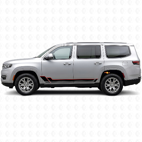 Adesivo in vinile con doppie strisce per soglia porta Jeep Wagoneer 2022+_1