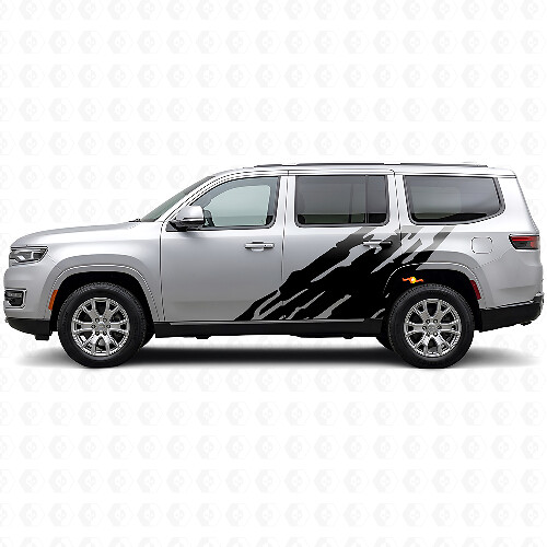 Adesivo in vinile laterale grafica schizzi di fango per Jeep Wagoneer 2022+_1