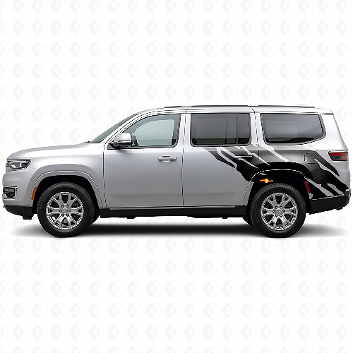 Adesivo Vinilico Laterale Posteriore con Grafica Schizzo di Fango per Jeep Wagoneer 2022+_1