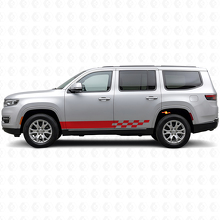 Adesivo Laterale in Vinile con Strisce Scacchiate per Jeep Wagoneer 2022+_3