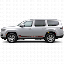 Adesivo in Vinile a Strisce Laterali a Scacchi per Jeep Wagoneer 2022+_3