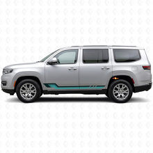 Adesivo in vinile con strisce laterali stile vintage per Jeep Wagoneer 2022+_2