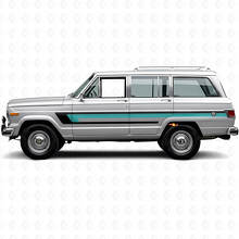 Adesivo Vinile a Tre Strisce per Porta Jeep Wagoneer 1963-1991_2