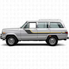 Adesivo Vinile Laterale a Strisce Gemelle per Jeep Wagoneer 1963-1991_2