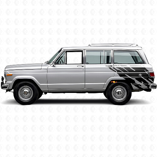 Adesivo in vinile grafico per schizzi di fango posteriore per Jeep Wagoneer 1963-1991_1
