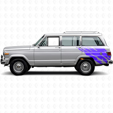 Adesivo in vinile grafico per schizzi di fango posteriore per Jeep Wagoneer 1963-1991_2