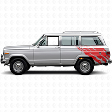 Adesivo in vinile grafico per schizzi di fango posteriore per Jeep Wagoneer 1963-1991_3