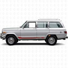 Adesivo laterale a strisce a nido d'ape per Jeep Wagoneer 1963-1991_3