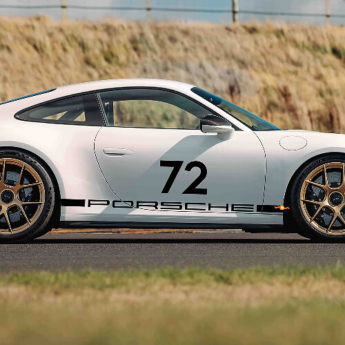 72 Adesivo Laterale in Stile Racing 2 per Porsche 911 GT3_1