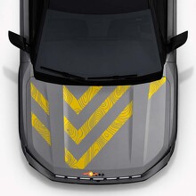 Adesivo Vinilico con Strisce sul Cofano in Stile Topografico per Jeep Compass 2026_2