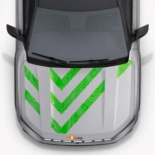 Adesivo Vinilico con Strisce sul Cofano in Stile Topografico per Jeep Compass 2026_3