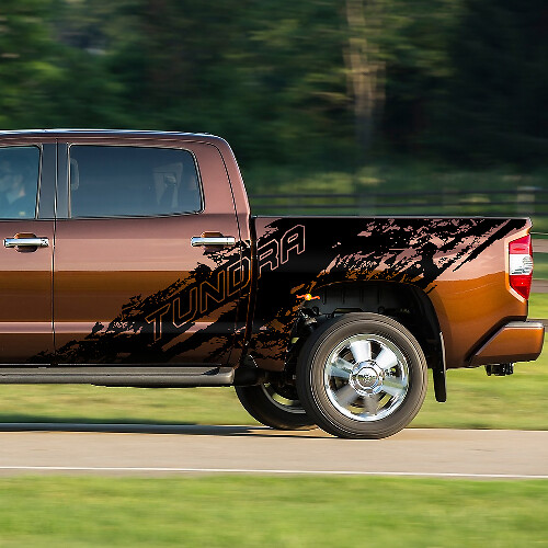 Adesivo Vinile Laterale Stile Spruzzi di Fango per Toyota Tundra_1
