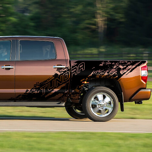 Adesivo Vinile Laterale Stile Spruzzi di Fango per Toyota Tundra