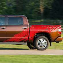 Adesivo Vinile Laterale Stile Spruzzi di Fango per Toyota Tundra_3