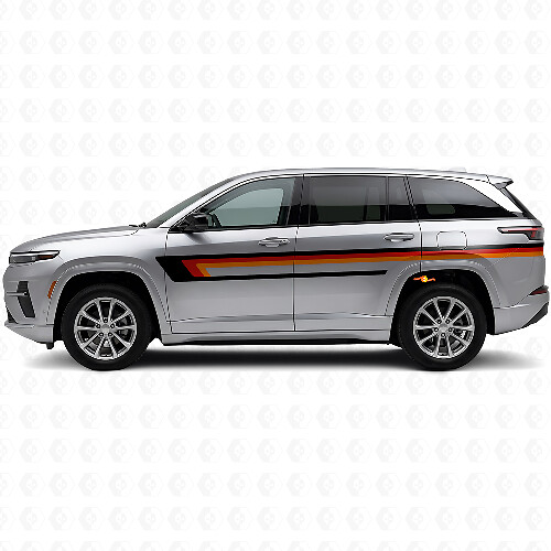 Adesivo Vinile Laterale a Triple Strisce per Jeep Wagoneer S 2024+