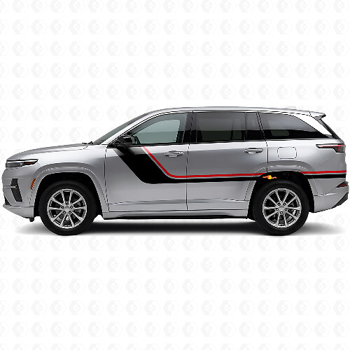 Adesivo in vinile a strisce gemelle laterali per Jeep Wagoneer S 2024+