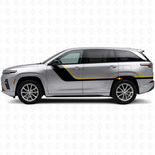 Adesivo in vinile a strisce gemelle laterali per Jeep Wagoneer S 2024+_2