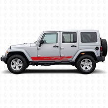 Adesivo in Vinile con Strisce Laterali Decorate per Jeep Wrangler JK 2007-2018_3