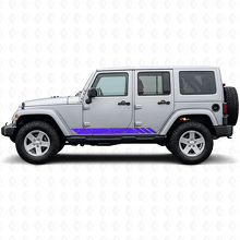 Adesivo Laterale in Vinile con Strisce Stile Topografico per Jeep Wrangler JK 2007-2018_2