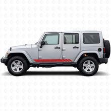 Adesivo Laterale in Vinile con Strisce Stile Topografico per Jeep Wrangler JK 2007-2018_3