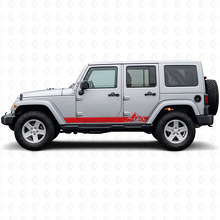 Adesivo laterale in vinile con strisce stile montagne per Jeep Wrangler JK 2007-2018_3