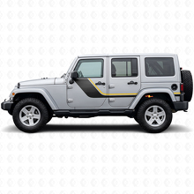 Adesivo laterale a doppia striscia per Jeep Wrangler JK 2007-2018_2