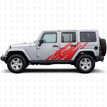 Adesivo Vinile Laterale Grafica Spruzzi di Fango per Jeep Wrangler JK 2007-2018_3