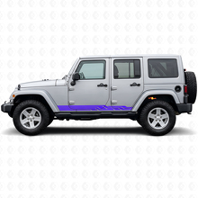 Adesivo Vinile Laterale a Strisce Intrecciate per Jeep Wrangler JK 2007-2018_2