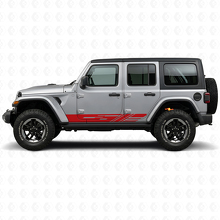 Adesivo in Vinile con Strisce Laterali Decorate per Jeep Wrangler JL 2018+_3